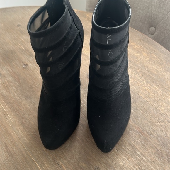 Aldo Stiletto Mesh Ankle Booties Size 6.5 - Picture 9 of 13